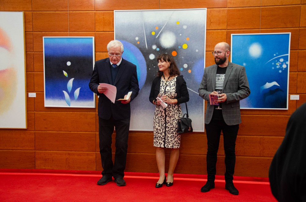 Vernisáž výstavy obrazů Jana Dingy