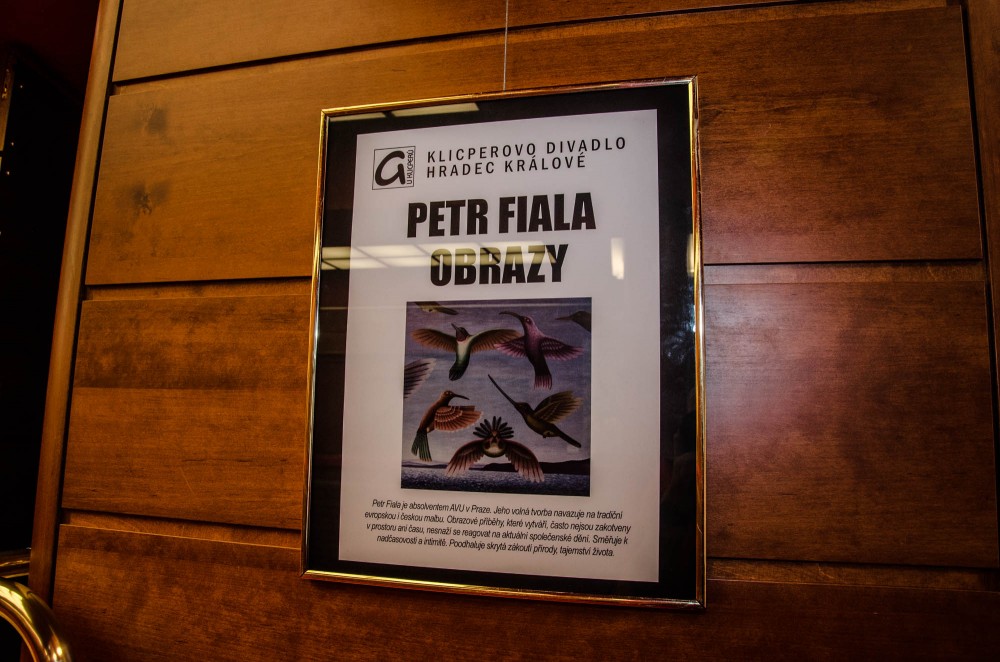 Vernisáž výstavy obrazů Petra Fialy