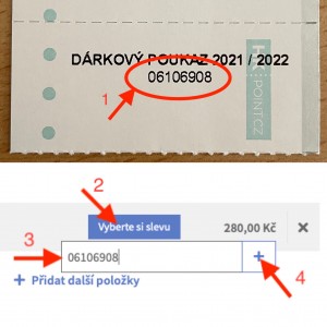 Dárkové poukazy a kupóny nyní můžete uplatnit i on-line!